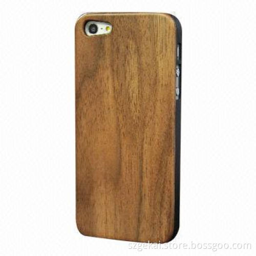 Black walnut wooden case for iPhone 5